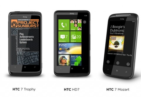 Новинки от HTC с ОС Windows Phone 7