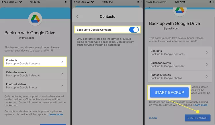 Как перенести контакты с iPhone на Android 5
