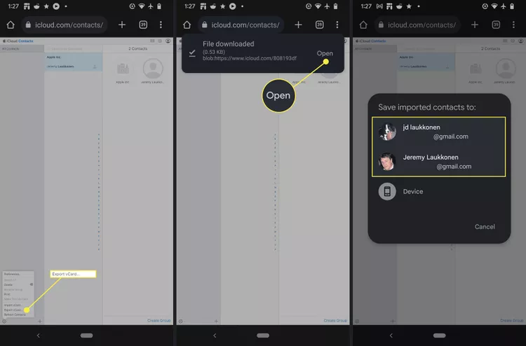 Как перенести контакты с iPhone на Android 11